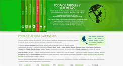 Desktop Screenshot of podadearbolesypalmeras.com